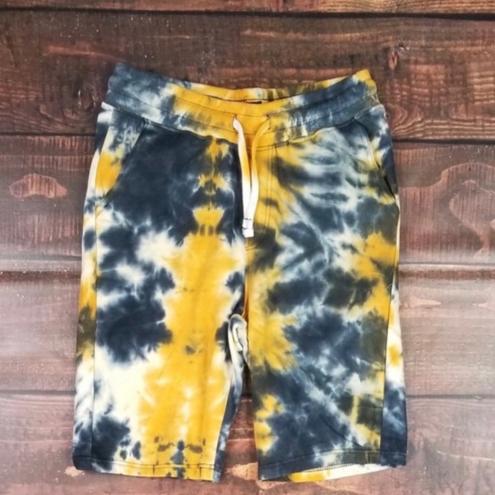 TyeDye Shorts Yellow